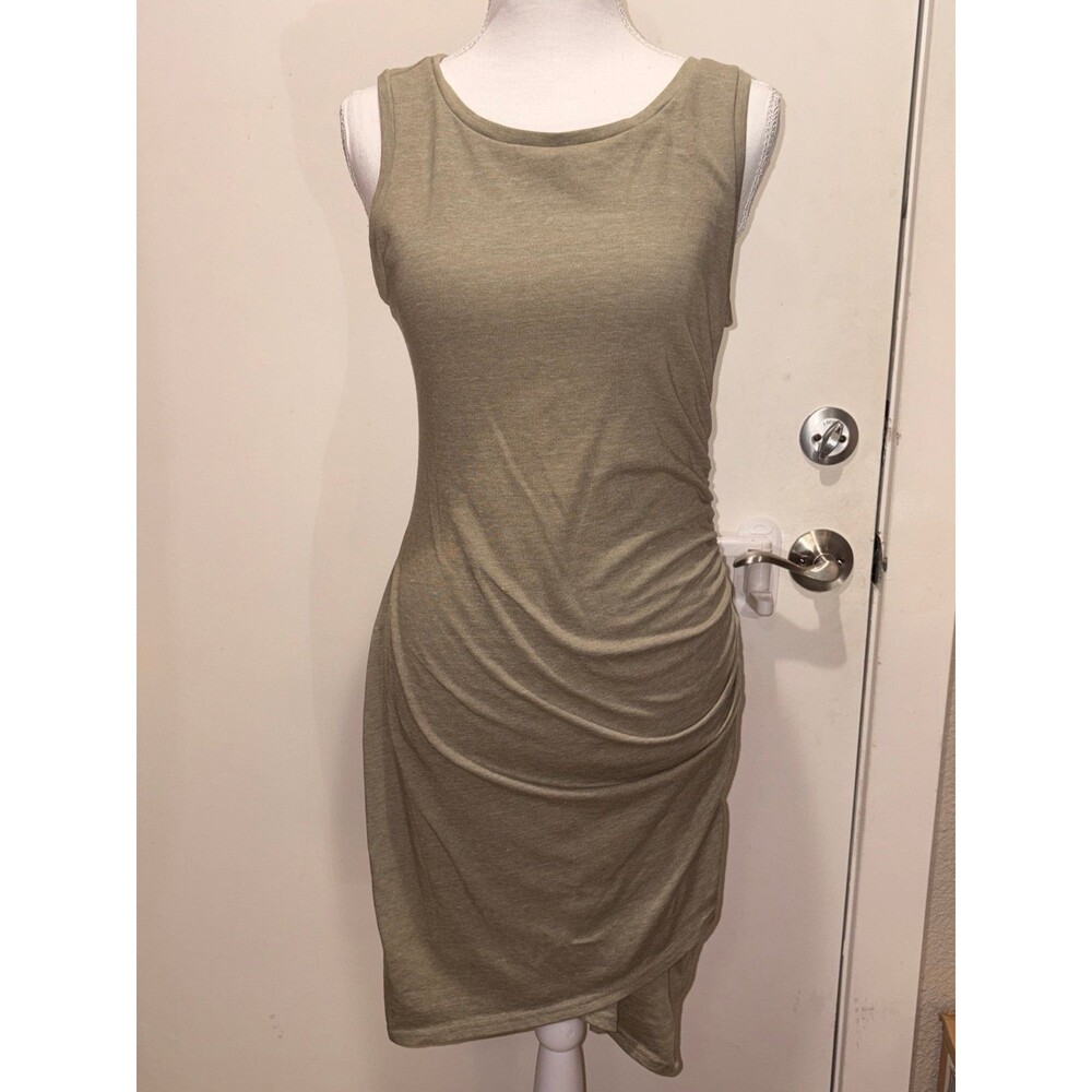 Leith Ruched Sleeveless Tank Dress BodyCon Style Medium EUC